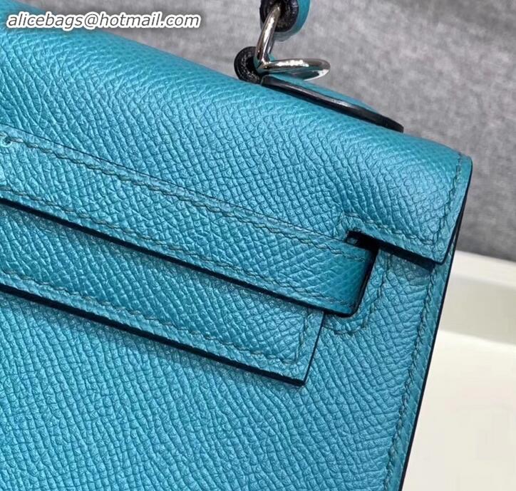 Best Price Hermes Kelly 25cm Bag in Original Epsom Leather H091420 Turquoise