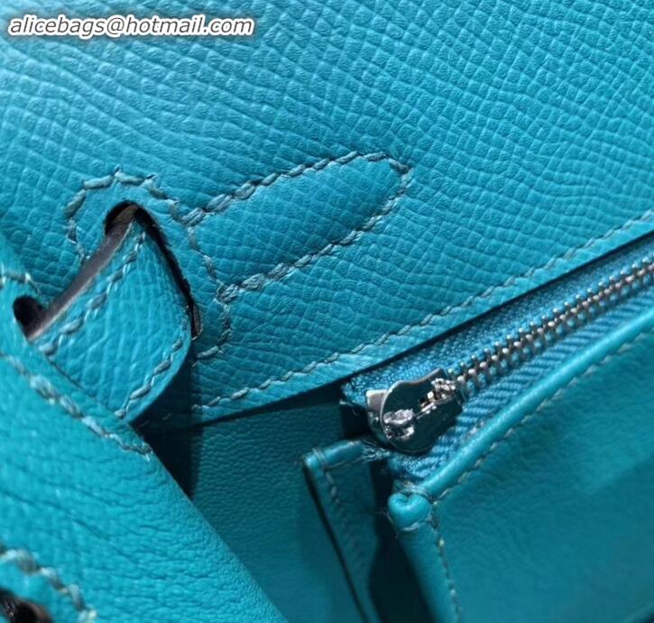 Best Price Hermes Kelly 25cm Bag in Original Epsom Leather H091420 Turquoise