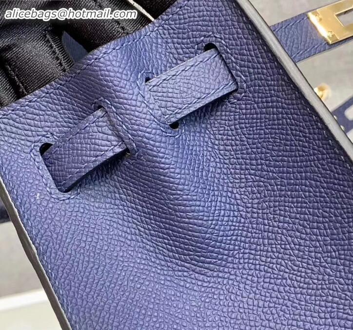 Promotion Hermes Kelly 25cm Bag in Original Epsom Leather H091420 Royal Blue