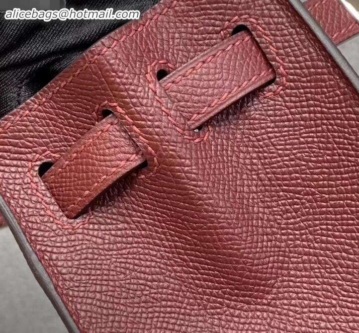 Discount Hermes Kelly 25cm Bag in Original Epsom Leather H091420 Burgundy