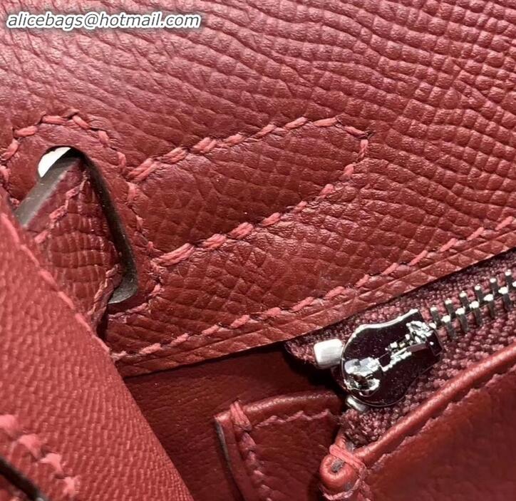 Discount Hermes Kelly 25cm Bag in Original Epsom Leather H091420 Burgundy