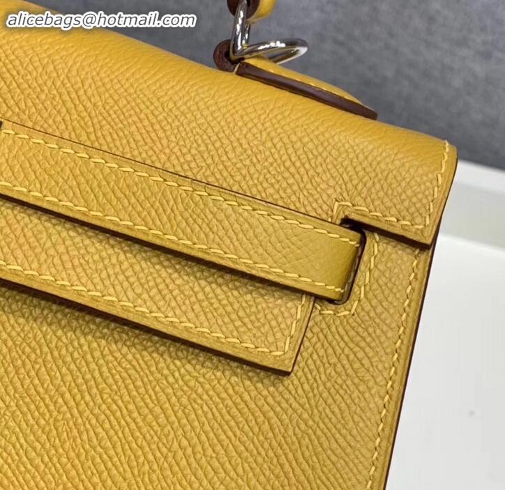 AAAAA Hermes Kelly 25cm Bag in Original Epsom Leather H091420 Yellow