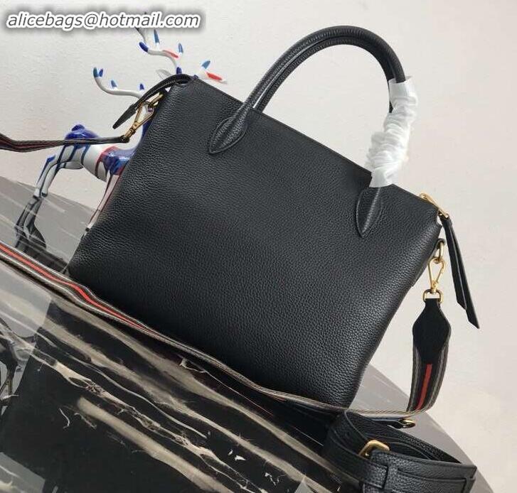 Top Sales PRADA Calf leather TOTE bag 1BA157 BLACK