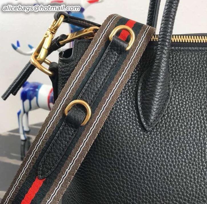 Top Sales PRADA Calf leather TOTE bag 1BA157 BLACK