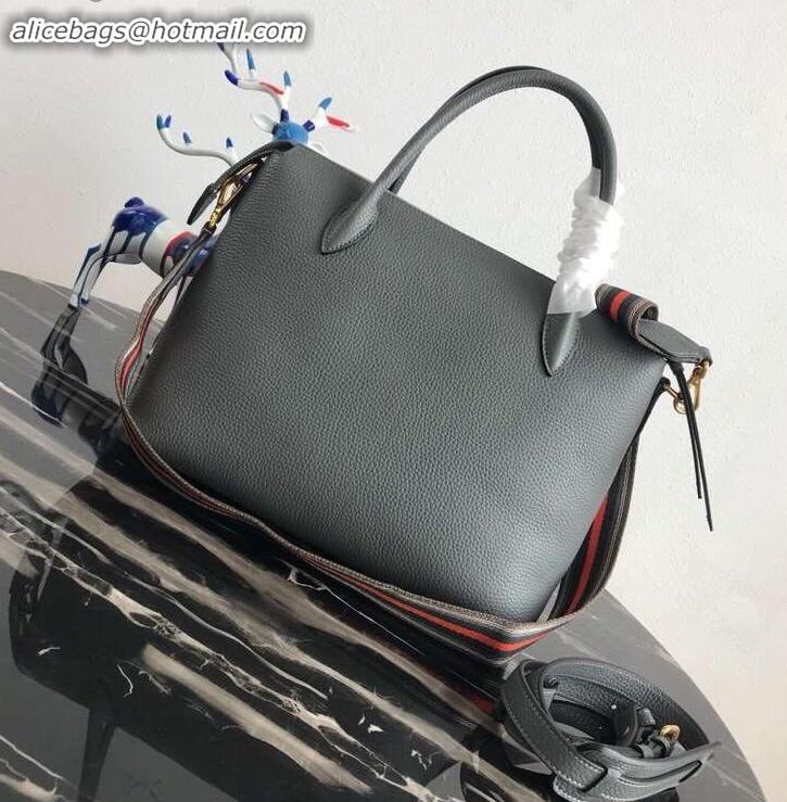 Low Price PRADA Calf leather TOTE bag 1BA157 gray