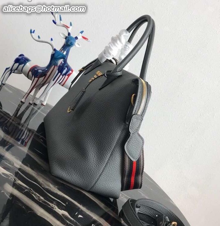 Low Price PRADA Calf leather TOTE bag 1BA157 gray