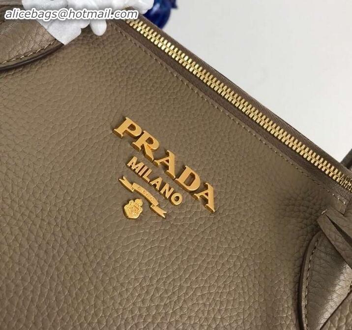 Duplicate PRADA Calf leather TOTE bag 1BA157 apricot