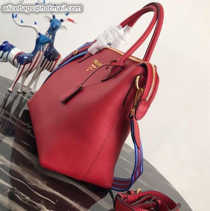 Duplicate PRADA Calf leather TOTE bag 1BA157 red