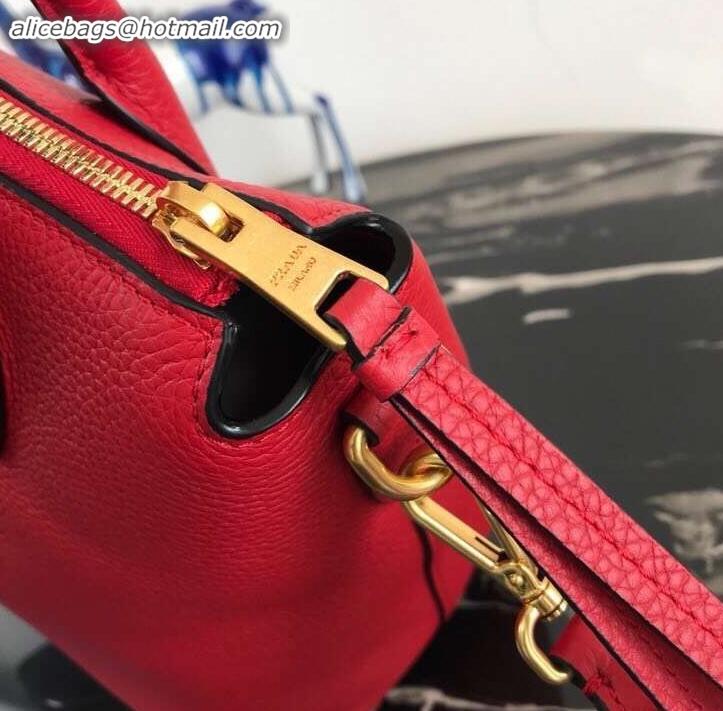 Duplicate PRADA Calf leather TOTE bag 1BA157 red