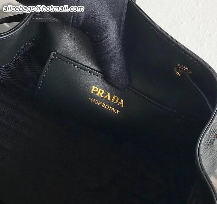 Classic Hot  Prada Saffiano Leather Bucket Bag 1BZ032 Black