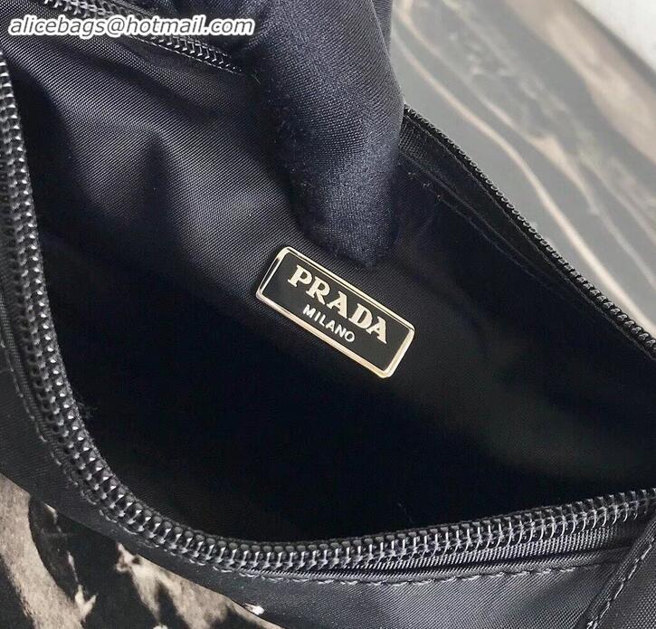 Traditional Discount Prada Nylon Hobo Bag MV515 Black 2019