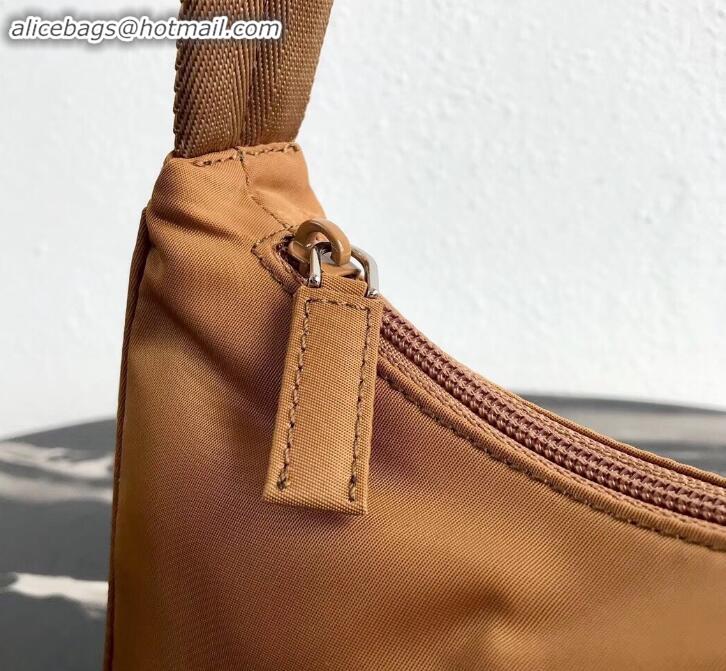 Luxurious Prada Nylon Hobo Bag MV515 Brown 2019