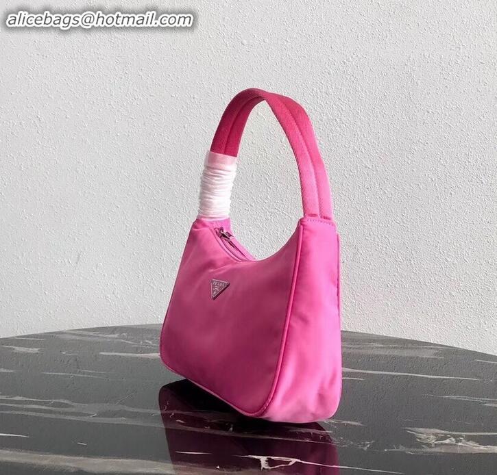 Sumptuous Prada Nylon Hobo Bag MV515 Pink 2019