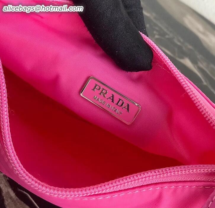 Sumptuous Prada Nylon Hobo Bag MV515 Pink 2019