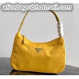 Stylish Prada Nylon Hobo Bag MV515 Yellow 2019