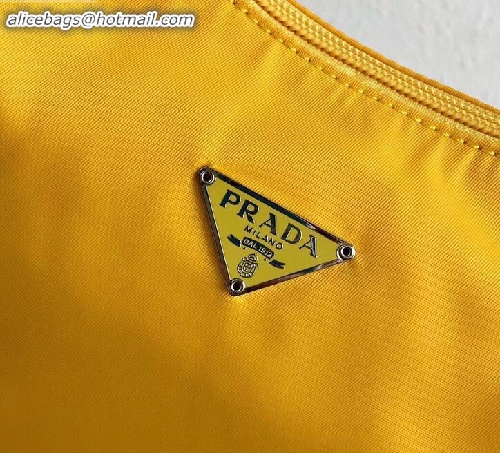 Stylish Prada Nylon Hobo Bag MV515 Yellow 2019