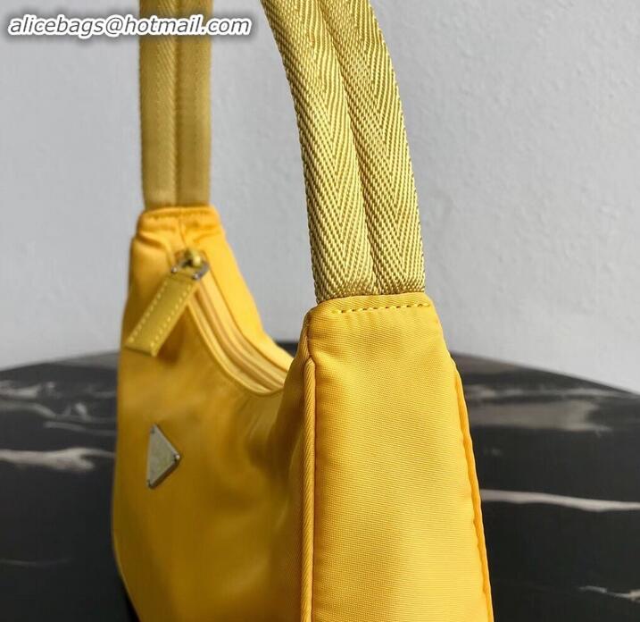 Stylish Prada Nylon Hobo Bag MV515 Yellow 2019