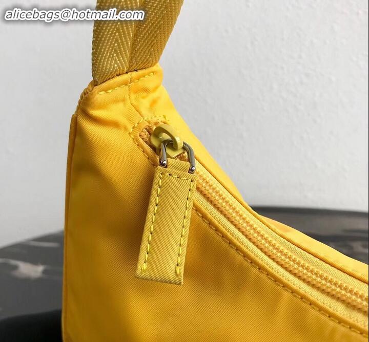 Stylish Prada Nylon Hobo Bag MV515 Yellow 2019