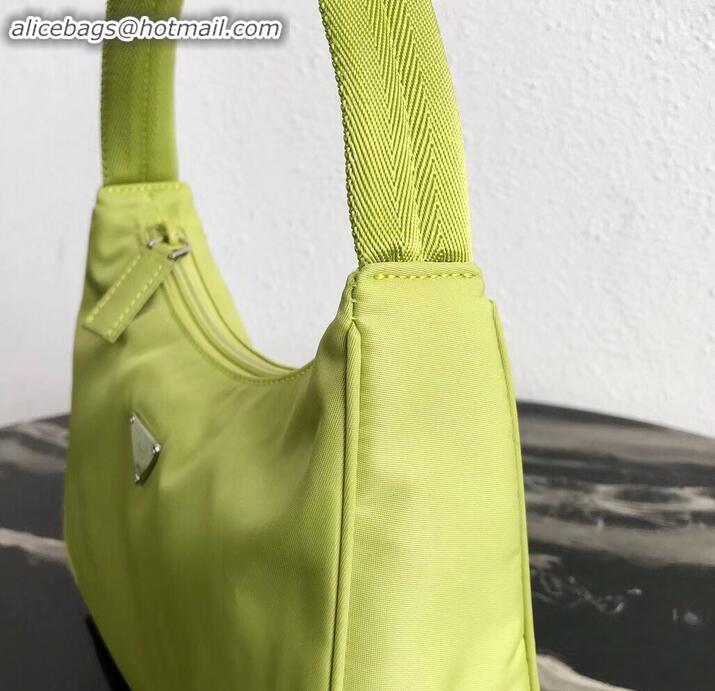 Luxury Prada Nylon Hobo Bag MV515 Green 2019