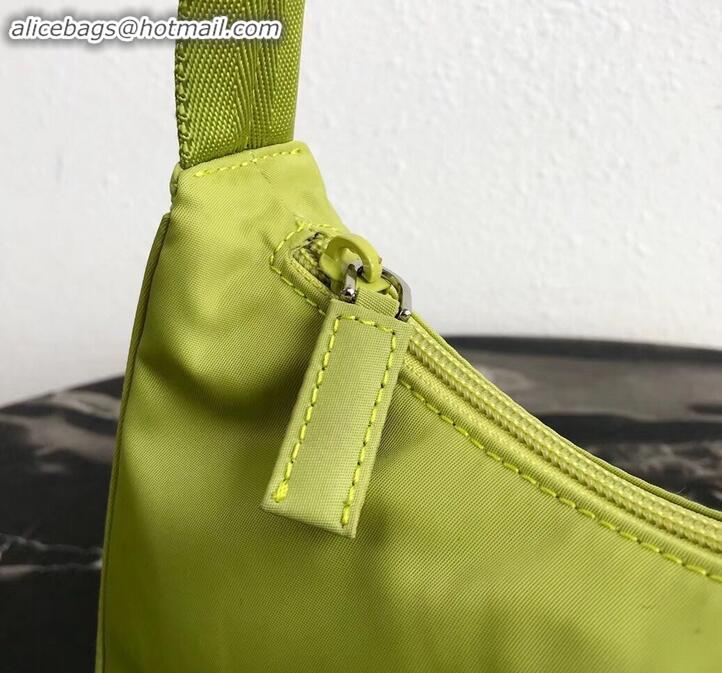 Luxury Prada Nylon Hobo Bag MV515 Green 2019