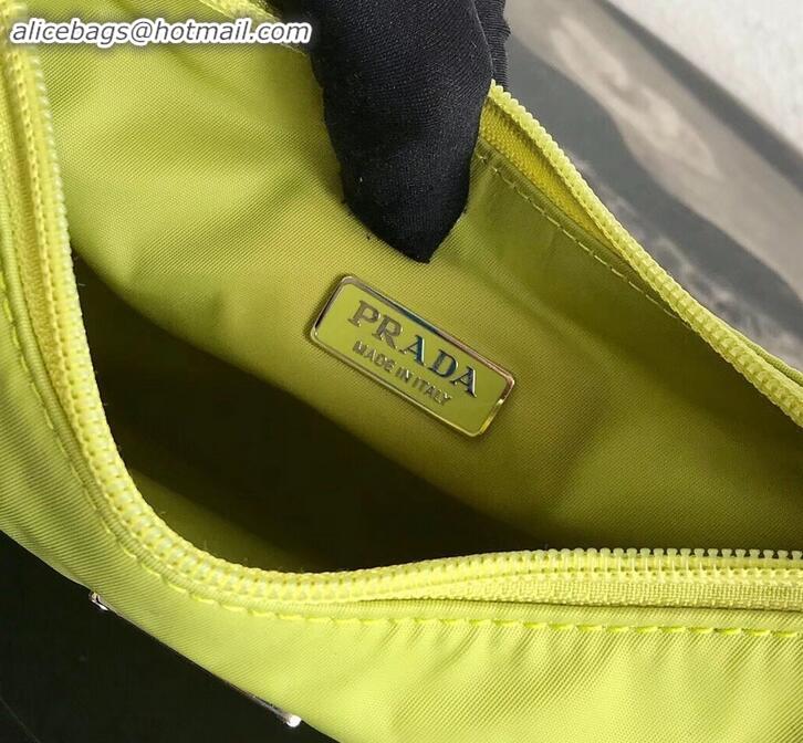 Luxury Prada Nylon Hobo Bag MV515 Green 2019