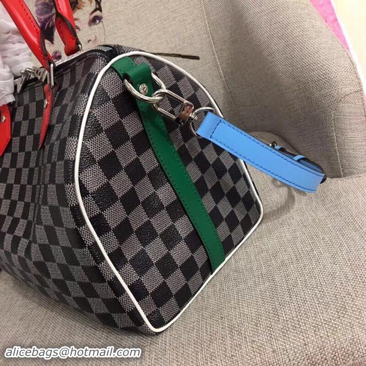 Top Quality Louis Vuitton Speedy Bandouliere Damier 30 N70949 Black/White