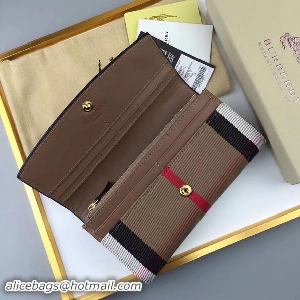 Grade Promotion Burberry Calfskin Leather Clutch Bag 3957 Camel