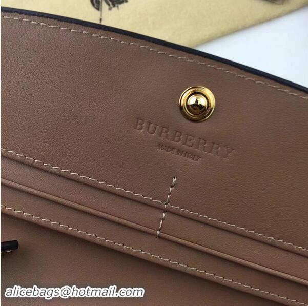 Grade Promotion Burberry Calfskin Leather Clutch Bag 3957 Camel