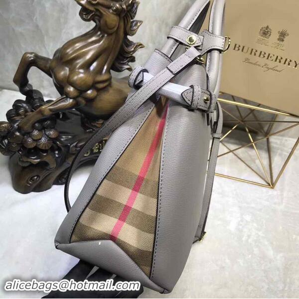 Classic Discount Best BurBerry Leather Tote Bag 5559 Grey