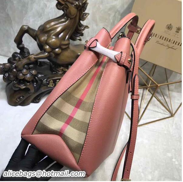 Low Cost Best BurBerry Leather Tote Bag 5559 Pink