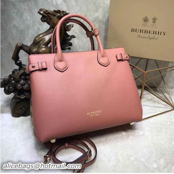 Low Cost Best BurBerry Leather Tote Bag 5559 Pink