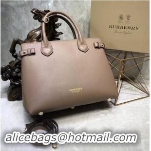 Perfect Promotion Design BurBerry Leather Tote Bag 5559 Apricot