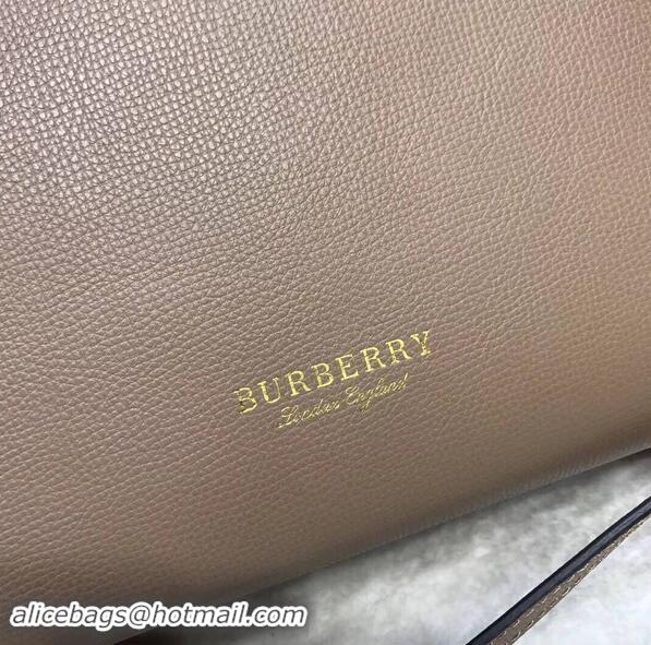 Perfect Promotion Design BurBerry Leather Tote Bag 5559 Apricot