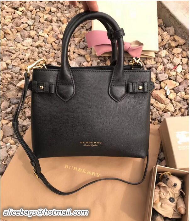 Unique Promotional BurBerry Leather Tote Bag 5560 Black