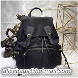 Top Quality Burberry Large Backpack Fabric ABU41048 Black