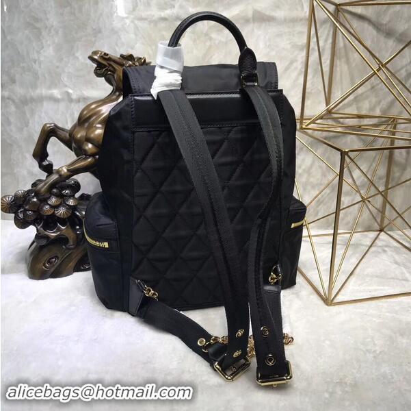 Top Quality Burberry Large Backpack Fabric ABU41048 Black