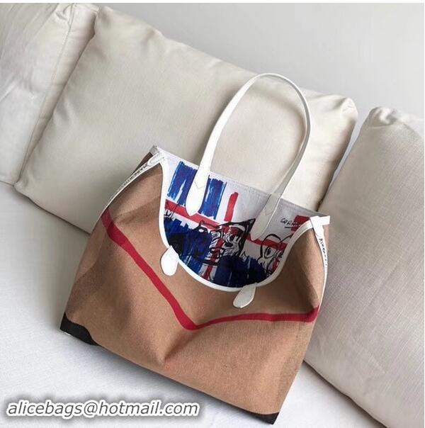 Popular Style BurBerry Tote Shopping Bags BU5548 White