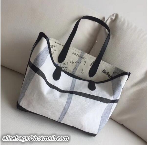 New Style Promotional BurBerry Tote Shopping Bags BU5549 White