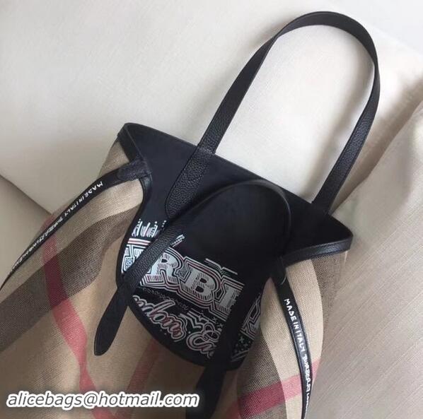 Popular Promotional BurBerry Tote Shopping Bags BU5549 Black