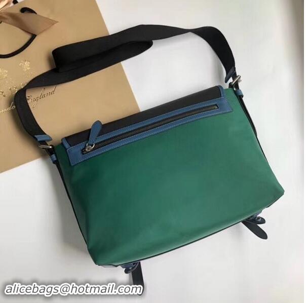 New Design BurBerry House Check Messenger Bag B9263 black&green