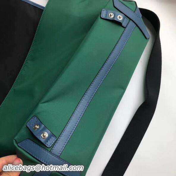 New Design BurBerry House Check Messenger Bag B9263 black&green