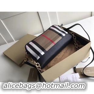 Good Quality Burberry Calfskin Leather Should Bag 41711 black