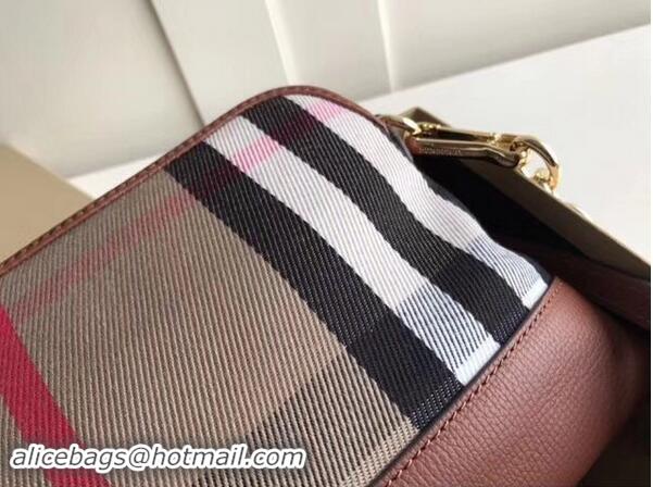 Big Discount Burberry Calfskin Leather Should Bag 41711 brown