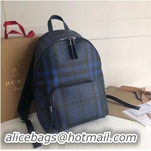 Shop Duplicate Burberry Large Backpack canvas BU41003 blue