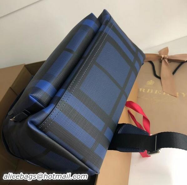 Shop Duplicate Burberry Large Backpack canvas BU41003 blue