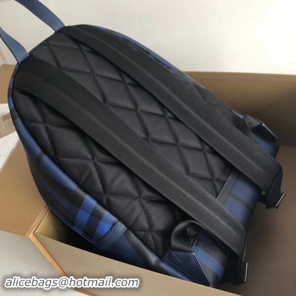 Shop Duplicate Burberry Large Backpack canvas BU41003 blue