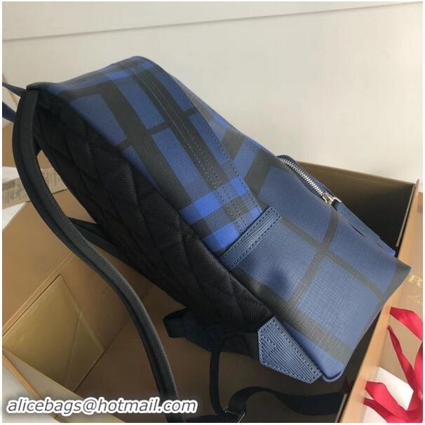 Shop Duplicate Burberry Large Backpack canvas BU41003 blue