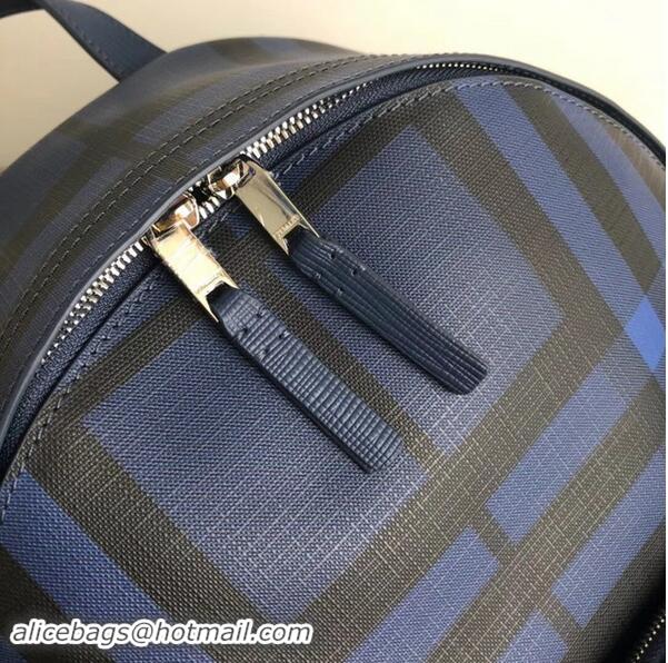 Shop Duplicate Burberry Large Backpack canvas BU41003 blue