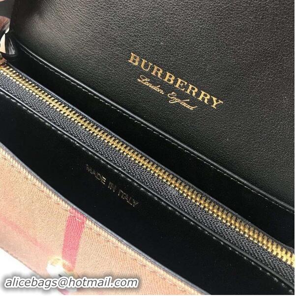 Market Sells BURBERRY Hampshire vintage check leather cross-body bag 24581 brown