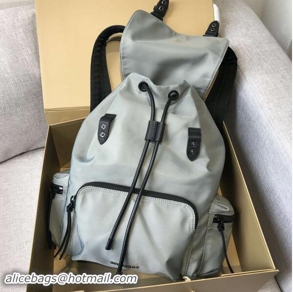 Particularly Recommended BURBERRY nylon backpack 48791 grey